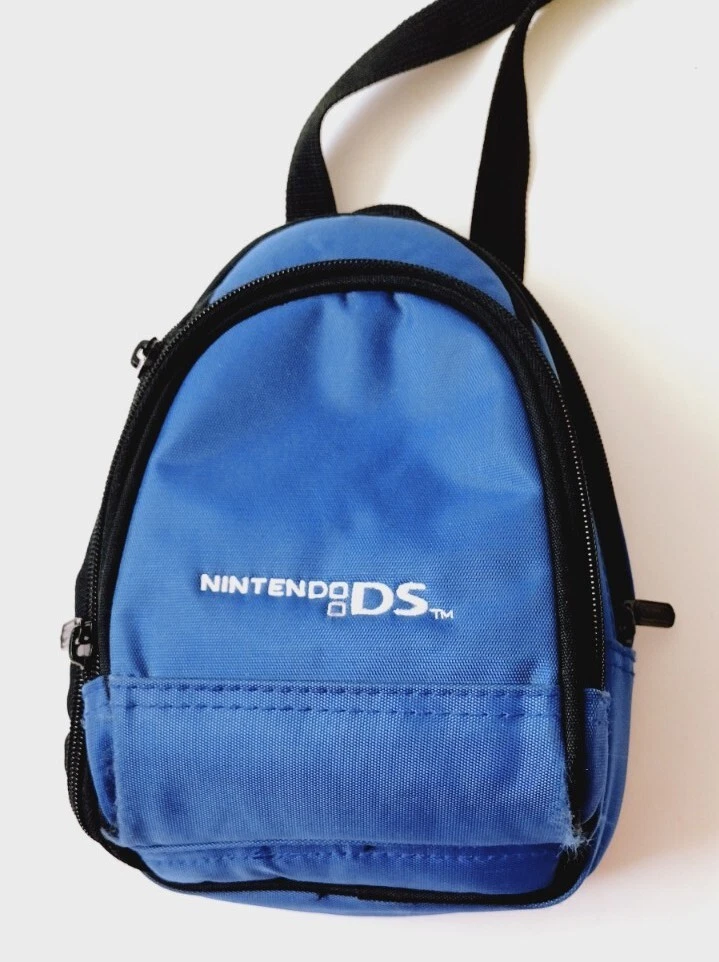 Nintendo DS Bag 3 Zip Compartments Blue Backpack 8x 5.5 | eBay