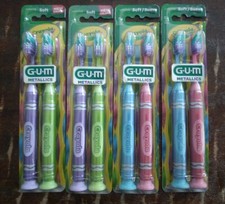 3 Packs Of 2 GUM Crayola Toothbrushes Soft with Suction Cup Bases