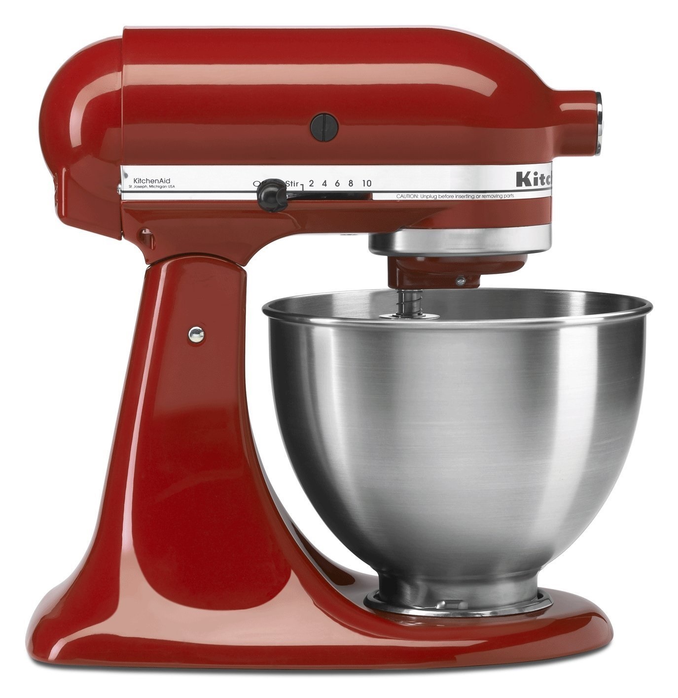 kitchenaid mixer 4.5 quart silver