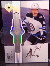 2021-22 Ultimate Collection  Platinum 7/10 Andrew Copp UE-AC Auto