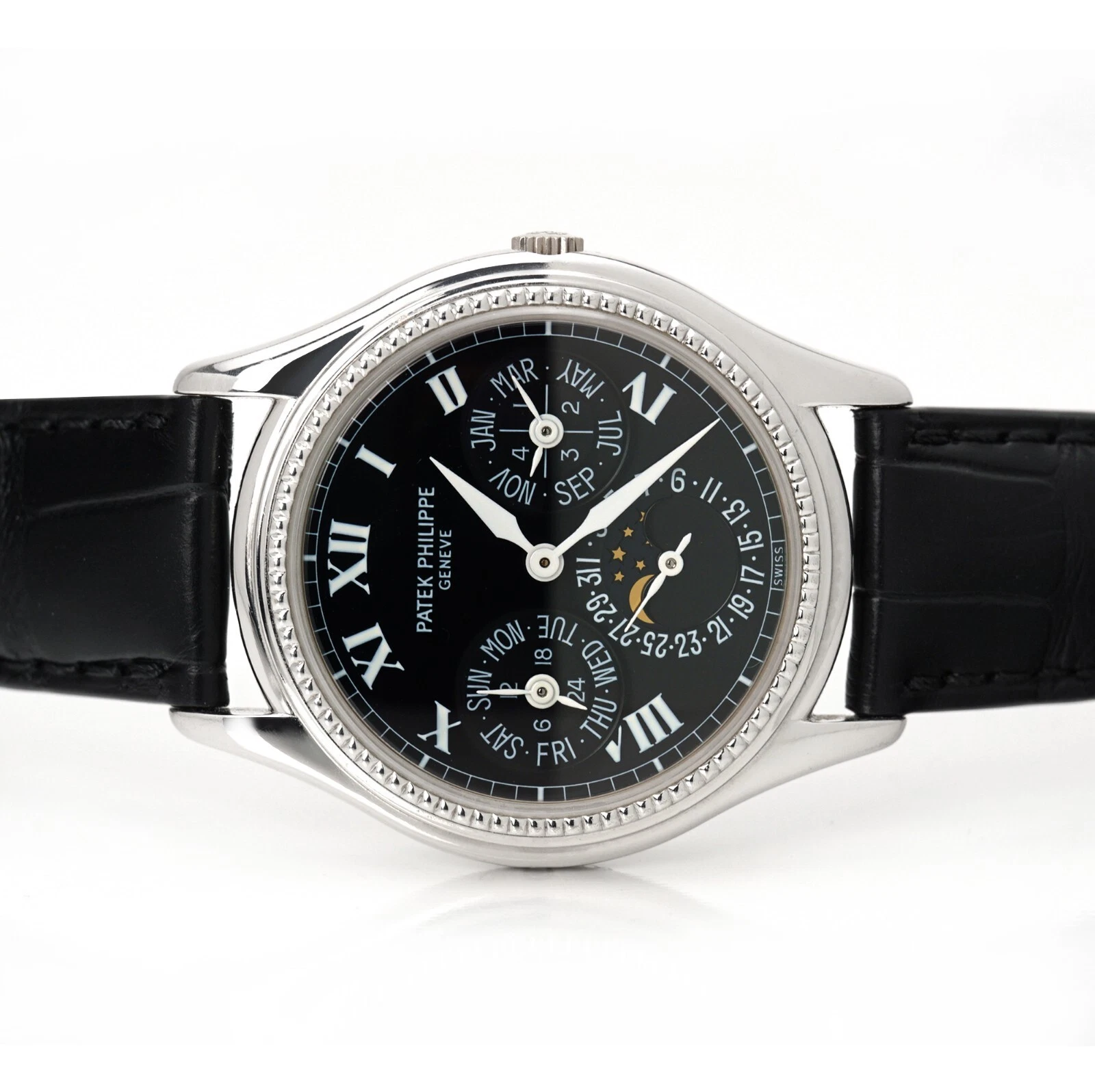 Patek Philippe — Patek Philippe Complications Perpetual Calendar Moonphase Wristwatch 5038G Gold