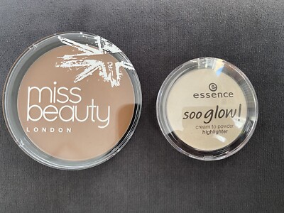 Essence Soo Glow! Cream to Powder Highlighter und Miss Beauty London Bronzer neu