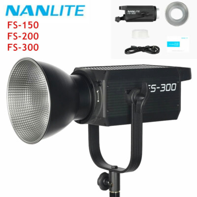 NANLITE FS-150 FS-200 FS-300 LED Video Light Spotlight 5600K COB Balanced Light