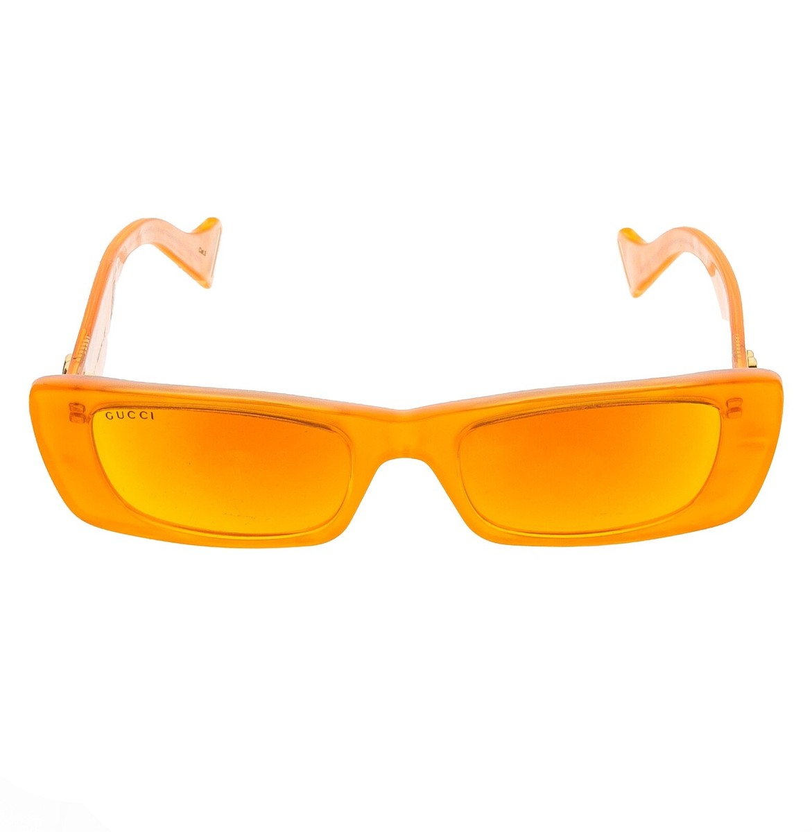 GUCCI GG0516S 0516 Fluorescent Neon Orange Pearl Geometric Slim