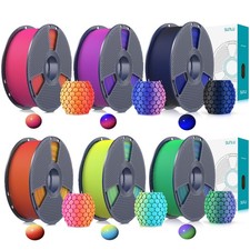SUNLU Dual-Color Matte PLA 3D Printer Filament 1.75MM PLA 1KG/Roll Matte Texture