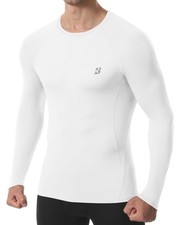 Mens Compression Shirt Long Sleeve, Athletic Sports Base Layer Tops, Cold Wea...