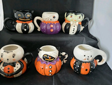 EUC MINT Johanna Parker Halloween mugs Ghost ...