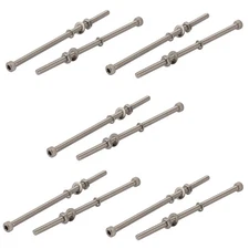 10pcs M4x90mm Stainless Steel 304 Knurled Internal Hexagon Screws Nut Set