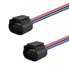 2PCS Plug  Play Headlight Wiring Harness for 9008/H13 Female Socket/2PCS