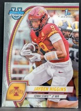 2024 Bowman University Chrome #94 Jayden Higgins Iowa State Cyclones
