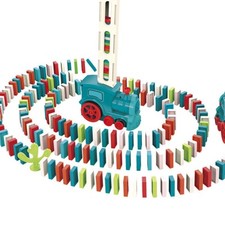 Intelligence Domino Train Block Set for Kids Building Automatic Dominos Set