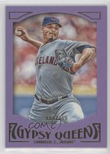 2016 Topps Gypsy Queen Purple Paper Frame 82/250 Carlos Carrasco #97 4mc
