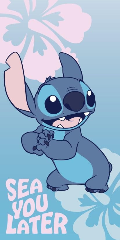 Stitch Beach Towel 70x140cm 100% Polyester NUOVO