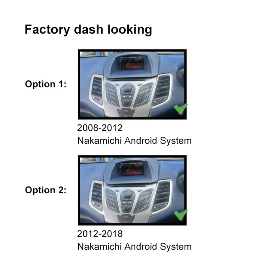 Kit de actualización de unidad principal de auto Carplay Android 4-64 GB para Ford Fiesta 2008-2018 Foto 3 de 4