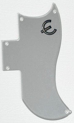 Silver Mirror Pickguard Scratch Plate Fit Gibson SG 61 Reissue E Logo Guitar