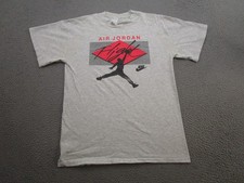 Vintage 90s Nike Air Jordan Single Stitch Basketball Shirt Size L USA Made Read