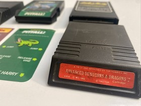 Intellivision Game Lot Advance Dungeon & Dragons Burgertime Ladybug Pitfall 