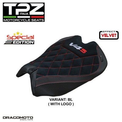 DUCATI PANIGALE V4 2025 Sattelbezüge DPV4AS-BL-2 TPZ schwarz V4S