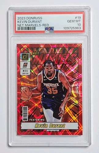 💎 2023-24 Panini Donruss - Net Marvels Red Kevin Durant #19 PSA 10 💎 Phx Suns