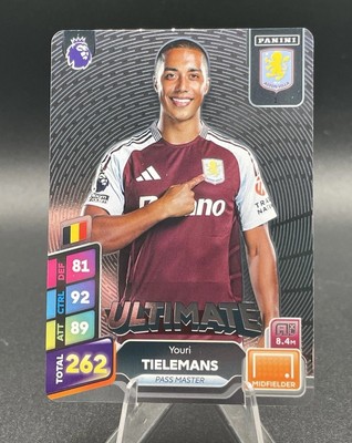 Ultimate Youri Tielemans Panini 2024/2025 Plus Adrenalyn XL 24/25 Aston Villa #1