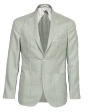 NWT EDUARDO DE SIMONE SPORT COAT jacket silk linen luxury handmade Italy 46