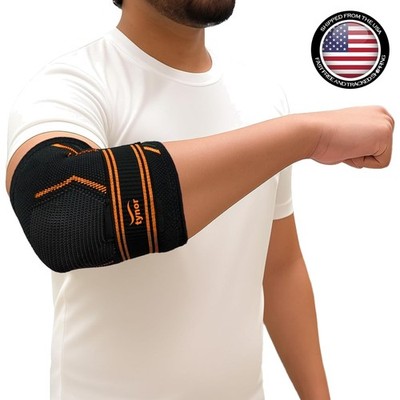 Versatile Tennis Elbow Brace with Custom Fit for Sports and Joint Pain - Medium