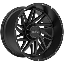 Massiv Off-Road OR3 20x12 6x135/6x5.5" -44mm Satin Black Wheel Rim 20" Inch