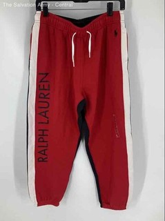 Polo Ralph Lauren Mens Multicolor Colorblock Tapered Leg Sweatpants Size Medium
