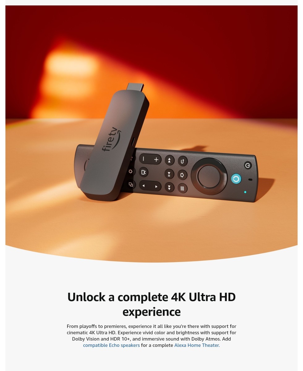 Latest Amazon Fire TV Stick 4K Max (2nd Gen) Wi-Fi 6E 16GB Storage