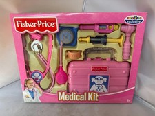 FISHER PRICE PINK MEDICAL KIT DOCTOR PLAY SET CASE NEW 2006 SEALED PINK ToyRus