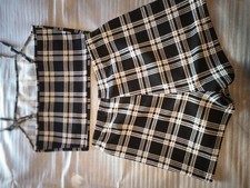 Zweiteiler Set Oberteil Top Hosenrock Shorts ...