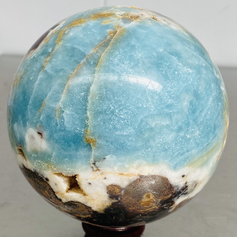 Natural amazon stone quartz ball crystal sphere healing 1740G (3.83LB)