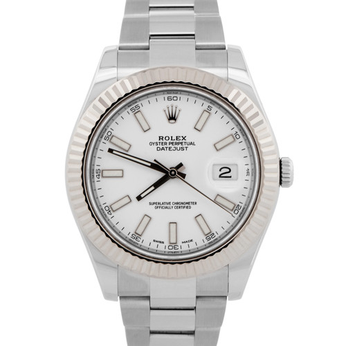 2016 PAPERS Rolex DateJust II WHITE Stainless Steel 41mm 11633...