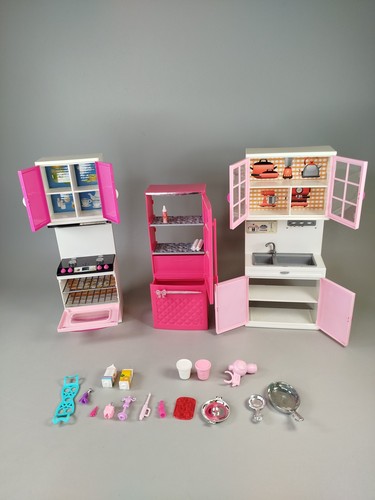 Barbie Inventar - Küchen- & Badezimmermöbel