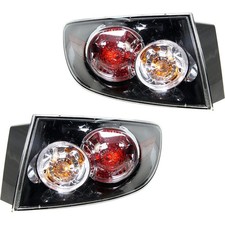 Halogen Tail Light Lamps Set For 2007-2009 Mazda 3 Sedan Driver And Passenger Halogen Tail Light Lamps Set For 2007-2009 Mazda 3 Sedan Driver And Passenger