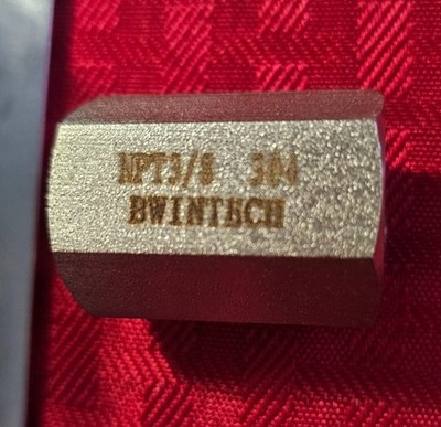 **3 PACK** BWINTECH NPT 3/8'' SS 304 FEMALE