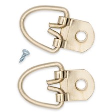 50 Extra Heavy Duty Single Hole D Ring / Triangle Picture Frame Hanger