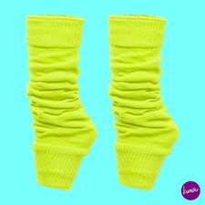 GA COMMUNICATIONS Women's Ankle Leg Warmers, Neon Yellow, One Size