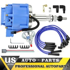 For Ford 6 Cylinder 64-83 170 200 250 Hei Distributor Blue Spark Plug Wires For Ford 6 Cylinder 64-83 170 200 250 Hei Distributor Blue Spark Plug Wires