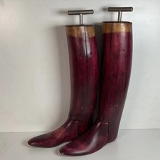 Antique Wooden Tall Boot Stretcher Equestrian Polo Form 9 C