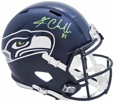 Kam Chancellor Signed Seahawks Blue Full Size Replica Speed Helmet MCS Holo