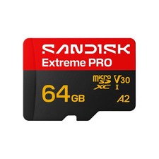 Image of SanDisk Extreme PRO 64GB MicroSDXC A2 U3 V30 200MB/s 4K + Adapter SDSQXCU Genuin