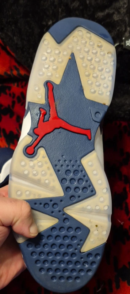 Jordan 6 Retro Olímpico Talla 10.5 Usado SIN CAJA Foto 2 de 4