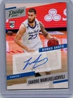 2021 Panini Chronicles #PBSMA Sandro Mamukelashvili Bonus Shots Signatures