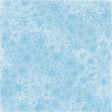 Snowflakes, scrapbook paper - Scrapbook Customs #24754