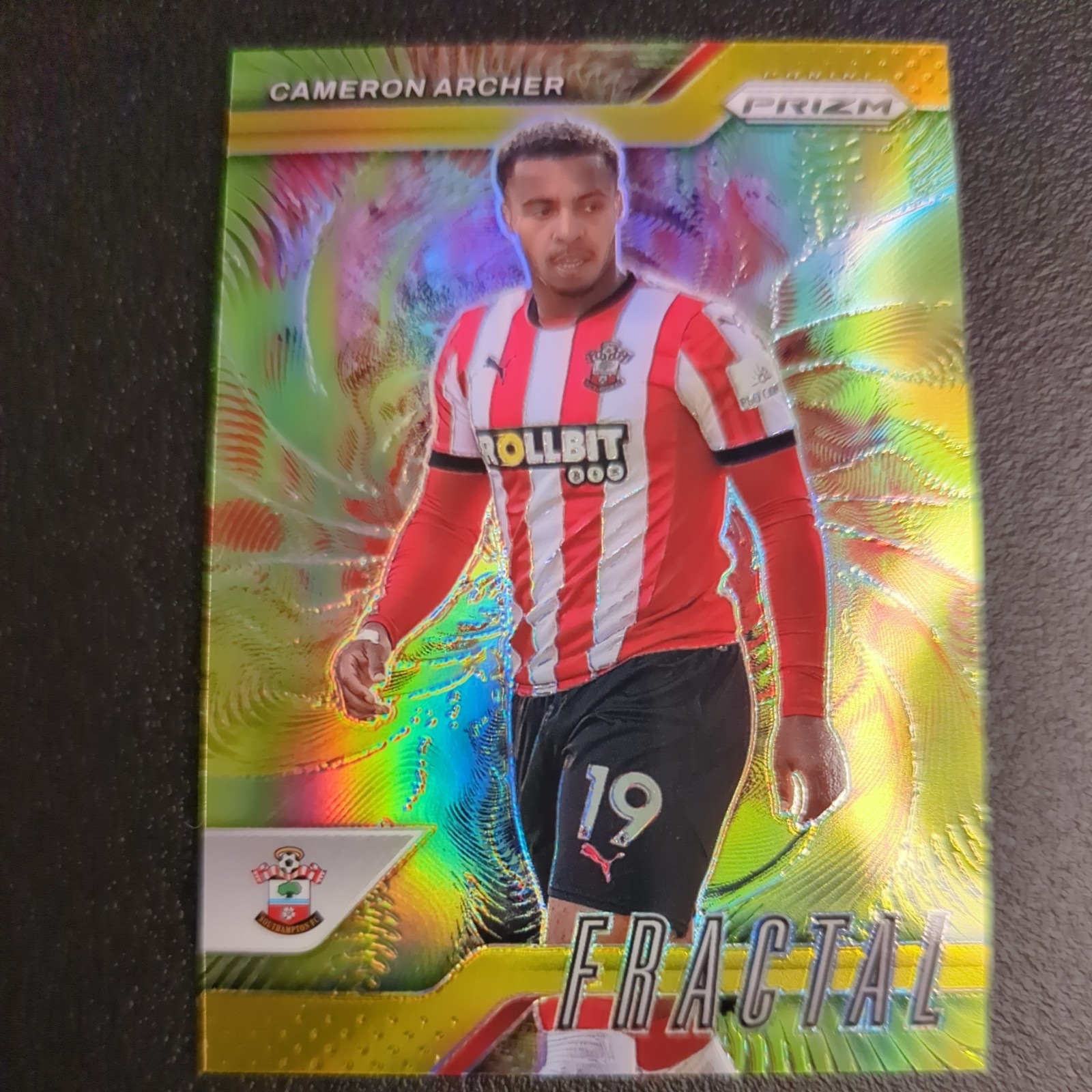 2024-25 Panini Prizm Premier League Fractal GOLD 3/10 Cameron Archer #20 
