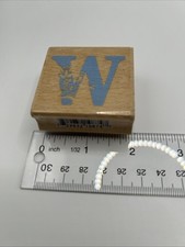 Letter W Stamp Decorative Fancy Alphabet Scrapbooking Crafts