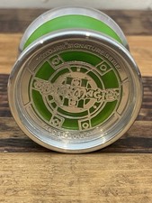 Yoyojam Dark Magic II 2 Clear Green Bimetal Yoyo New In Box W/ Extra Bearing