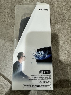 Sony TDG-BR250 3D Active Glasses Regular Size Charging Black