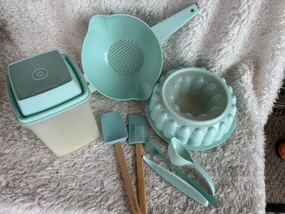 Vintage Tupperware Aqua Lot Plus Of 8
